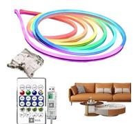 Smart Light Strip - Color Changing RGB Strips, Stunning Design App Control Neon Light Strips | Small Neon Strip Lights for Home Theater Under Cabinet Bedroom Living Room Study Area Holiday Party