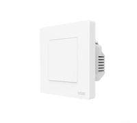 Smart Light Switch, 2 Gang Light Switch 2 Gang 2 Way Wall Switch with Backlight, No Neutral Wire Required(1 Gang White)