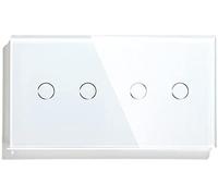 Smart Light Switch 4 Gang Touch Switch, 2 Way, Waterproof, Double