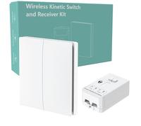 Smart Light Switch Kinetic 2 Channel Wireless Receiver Kit Work Works with Alexa, Google Home and App Smart Life/Tuya