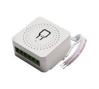 Smart Light Switch Module 2/3/4 Gang 10A Two-Way Control Automation for DIY Home Electrical Wiring Rocker Touch Compatible AC100-240V White(Three-way breakers)