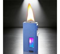Smart Lighter, Ultra-Wide Flame, Shake Ignite, Safety Lock, Windproof Design, Transparent Fuel Window