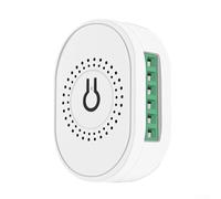 Smart Lighting Solution For Zigbee 2 Way Switch Without Neutral Wire Requirement, Supports Voice Control and Automation Features (White)