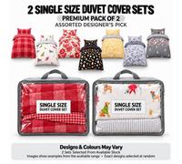 Smart Living 2 Pack Printed Duvet Cover Sets - Assorted Designer Collection