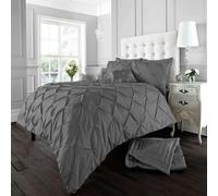 Smart Living Alford Duvet Cover and Pillowcase Set - Charcoal - Single (135cm x 200cm)