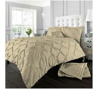 Smart Living Alford Duvet Cover and Pillowcase Set - Latte - Double (200cm x 200cm)