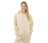 Smart Living Basic Womens Oversized Zip Through Hoodie - Stone - S