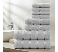 Smart Living Boston 8 PCS Towel Bale Set - Silver - Silver