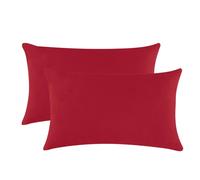 Smart Living Brushed Cotton Bed Linen Fitted Bedsheet or Pillowcase Pair Non Iron in Red | Size: Standard Pillow Case Smart Living Red Standard Pillow Case