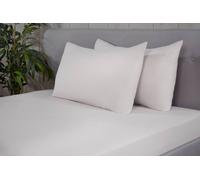 Brushed Cotton Bed Linen Luxury Fitted Bedsheet or Pillowcase Non Iron Smart Living White Single