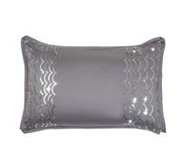 Smart Living Caprice Polycotton Soft & Breathable Pillowcase Set in Charcoal | Size: Standard Pillow Case Smart Living Charcoal Standard Pillow Case