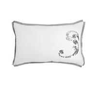 Smart Living Caprice Polycotton Soft & Breathable Pillowcase Set In White White Standard Pillow Case