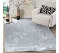 Serdim Rugs Modern Abstract Lines Pattern Contemporary Area Rug Grey 60x220, Grey
