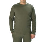 Smart Living Classic Plain Crew Neck Long Sleeve Pullover Sweatshirt Jumper - Khaki - S
