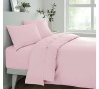 Smart Living Deluxe Fitted Sheet or Pillowcase Pair - Blush Pink - Pillow Case (50 x 75cm)
