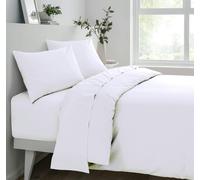 Smart Living Deluxe Fitted Sheet or Pillowcase Pair - White - Pillow Case (50 x 75cm)