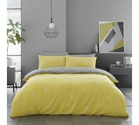 Smart Living Duvet Cover With Pillowcases Polycotton Quilt Bedding Covers Comfy Breathable Comforter Cover Set - Ochre