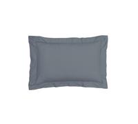 Sleepdown Pillow cases 100% Pure Cotton Pack of Two Oxford Luxury Soft Cosy Pillow Cover Set - Slate - 63 x 89 cm, (5056557501915)