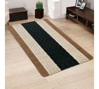 Smart Living Gel Back Heavy Duty Machine Washable Hallway Kitchen Non Slip Door Mat - 40Cm X 60Cm - Beige & Black