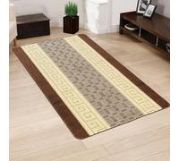 Smart Living Gel Back Heavy Duty Machine Washable Hallway Kitchen Non Slip Door Mat - 40Cm X 60Cm - Brown & Beige