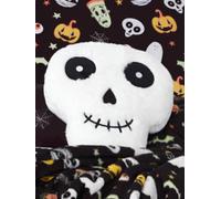 Smart Living Halloween Ghost & Magical Cat Fleece Cushions - Spooky Decor Pillows In White White