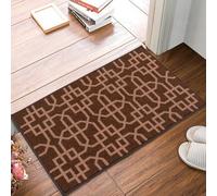 Smart Living Heavy Duty Machine Washable Runner For Hallway, Kitchen Non Slip Floor Mats, Door Mat 40Cm X 60Cm - Brown Beige