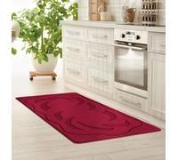 Smart Living Heavy Duty Machine Washable Runner For Hallway, Kitchen Non Slip Floor Mats, Door Mat 40Cm X 60Cm - Red
