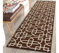 Smart Living Heavy Duty Machine Washable Runner For Hallway, Kitchen Non Slip Floor Mats, Door Mat 67Cm X 220Cm - Brown Cream