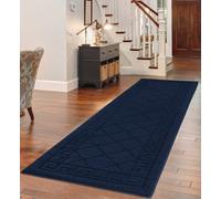 Smart Living Heavy Duty Machine Washable Runner For Hallway, Kitchen Non Slip Floor Mats, Door Mat 80Cm X 300Cm - Navy