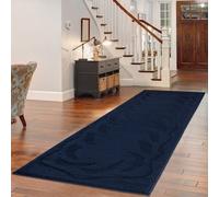 Smart Living Heavy Duty Machine Washable Runner For Hallway, Kitchen Non Slip Floor Mats, Door Mat 80Cm X 300Cm - Navy