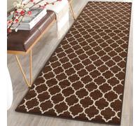 Smart Living Heavy Duty Machine Washable Runner For Hallway, Kitchen Non Slip Floor Mats, Door Mat 80Cm X 300Cm - Brown Cream