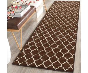 Smart Living Heavy Duty Machine Washable Runner For Hallway, Kitchen Non Slip Floor Mats, Door Mat 80Cm X 300Cm - Brown Cream