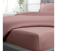 Smart Living Luxurious 100% Cotton Sateen 40Cm Extra Deep & Soft Fitted Sheet In Pink Pink