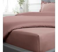 Smart Living Luxurious 100% Cotton Sateen 40cm Extra Deep & Soft Fitted Sheet in Pink | Size: Super King Fitted Smart Living Pink Super King Fitted