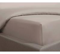 Smart Living Luxurious 300 Thread Count 100% Cotton Sateen Anti-Allergy Fitted Sheet in Beige | Size: Single Fitted Smart Living Beige Single Fitted