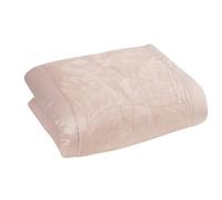 Luxurious Sequin Leaf Decorative Bedspread Satin Throw Smart Living Pink Single