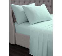Smart Living Luxury 100% Egyptian Cotton Fitted Sheet In Duck Egg Blue Duck Egg Blue