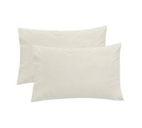 Smart Living Luxury 100% Egyptian Cotton Housewife Pillowcase Pair in Ivory | Size: Standard Pillow Case Smart Living Ivory Standard Pillow Case