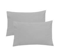 Smart Living Luxury 100% Egyptian Cotton Housewife Pillowcase Pair in Silver | Size: Standard Pillow Case Smart Living Silver Standard Pillow Case