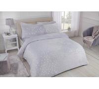 Smart Living Luxury Fleece Polka Dot Duvet Cover With Pillowcases