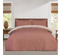 Smart Living Luxury Microfiber Duvet Cover with Pillowcase & Fitted Sheet Complete Set in Burnt Orange | Size: Single Smart Living Burnt Orange Single