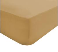 Smart Living Luxury Non-Iron Easy Carepolycotton 32Cm Deep Fitted Bedsheet In Gold Gold