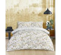 Smart Living Luxury Soft Reversible Elegant Blooms Complete Bedding Set In Green Green Double