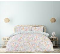 Luxury Soft Reversible Pastel Waves Duvet Cover & Pillowcases Smart Living Multi Double