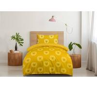 Smart Living Luxury Super Soft Lion Reversible Duvet Set & Pillowcases In Gold Gold Single