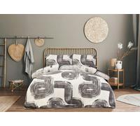 Smart Living Luxury Super Soft Reversible Elemental Geo Duvet Cover with Pillowcase - Double