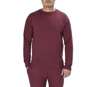 Smart Living Men's Classic Plain Crew Neck Long Sleeve Pullover Sweatshirt Jumper in Burgundy | Size: Small Smart Living Burgundy S