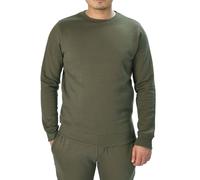 Smart Living Men's Classic Plain Crew Neck Long Sleeve Pullover Sweatshirt Jumper in Khaki | Size: XL Smart Living Khaki XL