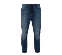 Smart Living Men's Elasticated Denim Joggers with Drawcord & Classic Pockets in Blue | Size: Small Smart Living Blue S