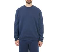 Smart Living Mens Polycotton Sweatshirt - Casual Long Sleeve Crewneck Pullover Jumper - Navy